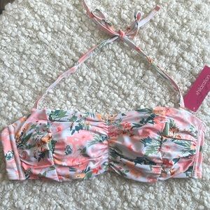 Floral bikini top